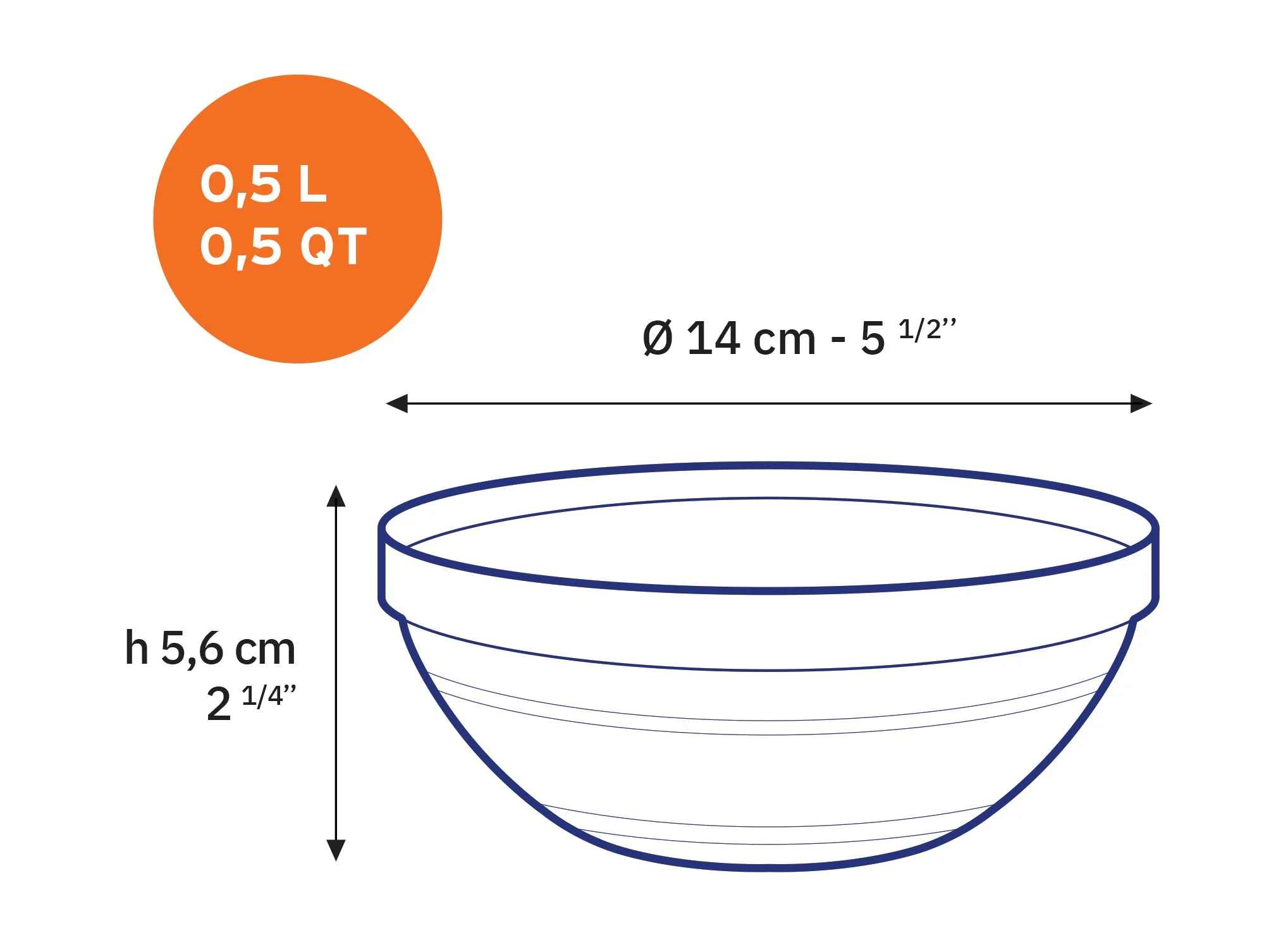 Le Gigogne® Green Stackable Glass Bowl - Set of 6 - Image 4