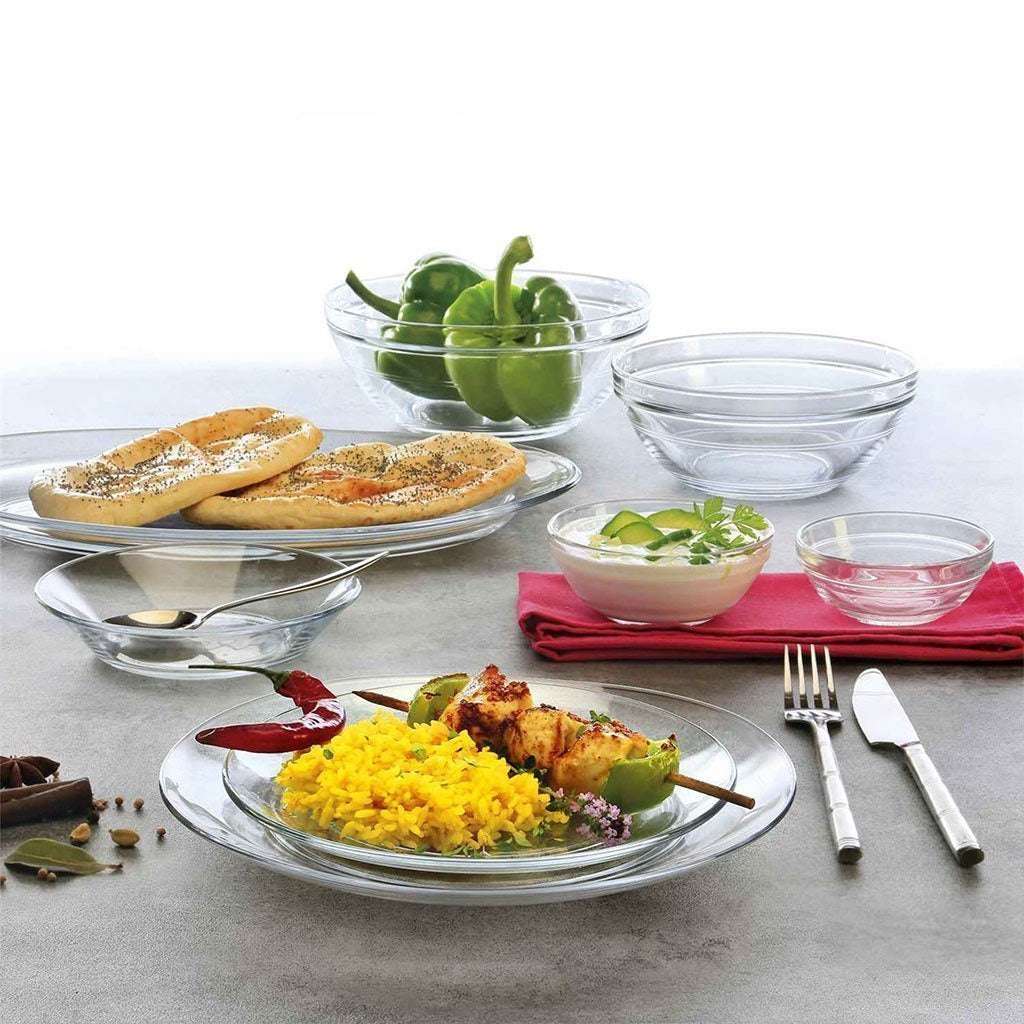 Lys Glass Dinnerware Dinner Plate - Set of 6 - Image 5