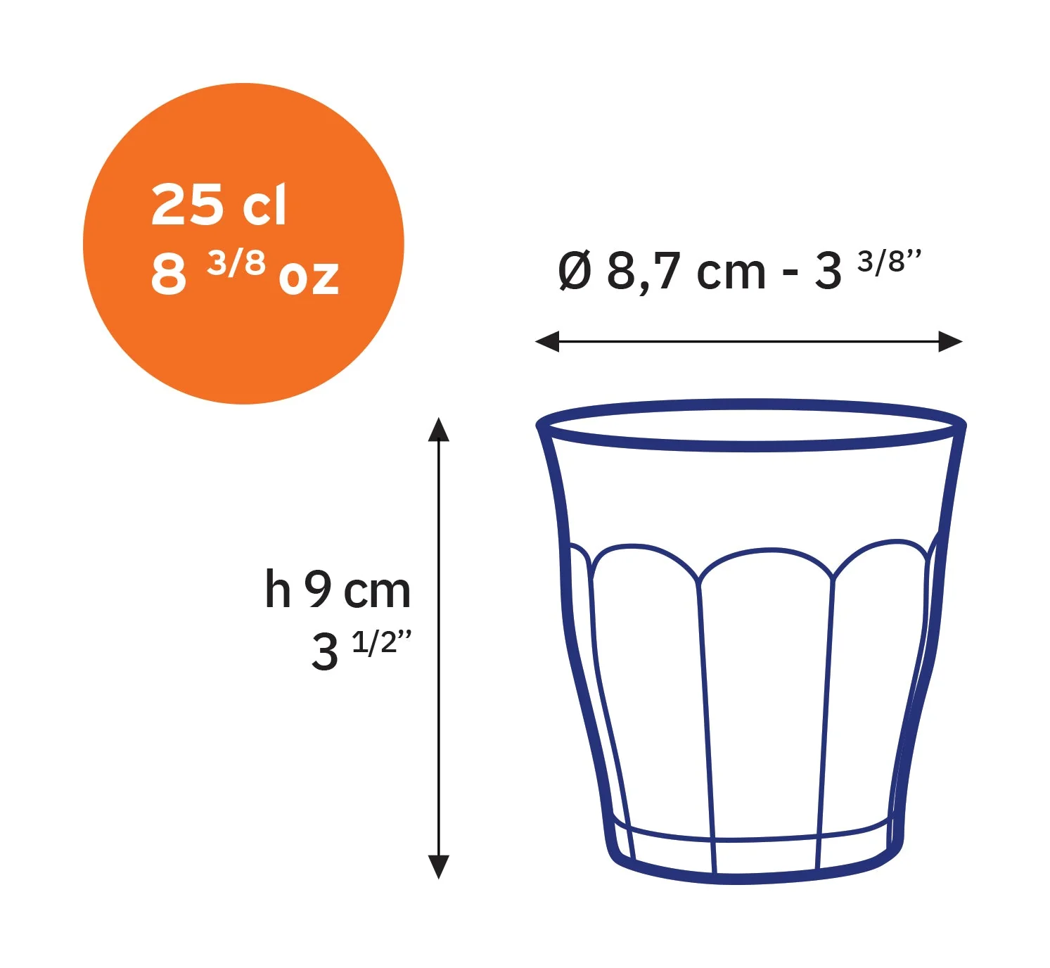 Le Picardie® Sapphire Glass Tumbler - Set of 6 - Image 4