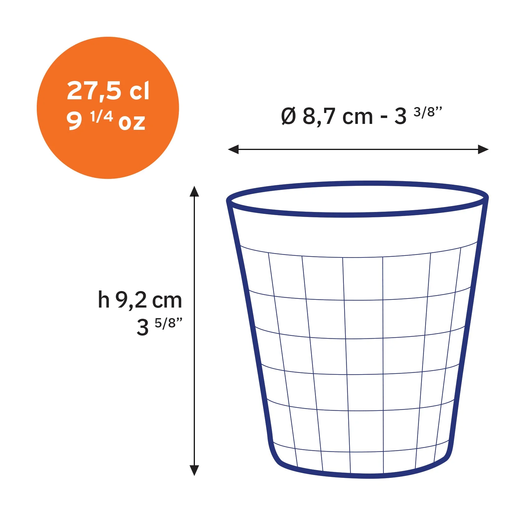 Prisme Clear Glass Tumbler - Set of 6 - Image 7
